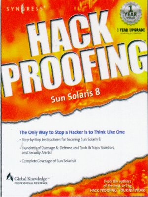 cover image of Hack Proofing Sun Solaris 8
